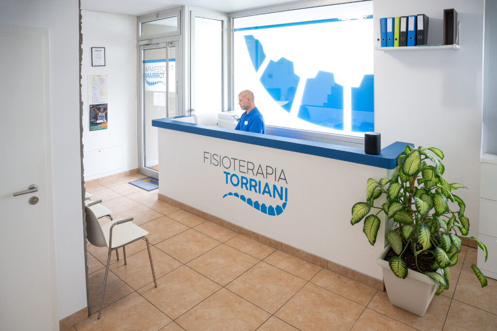 Reception dello studio – Fisioterapia Torriani, Vacallo