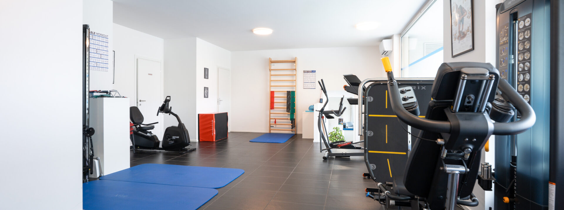 Palestra riabilitativa con attrezzature – Fisioterapia Torriani, Vacallo